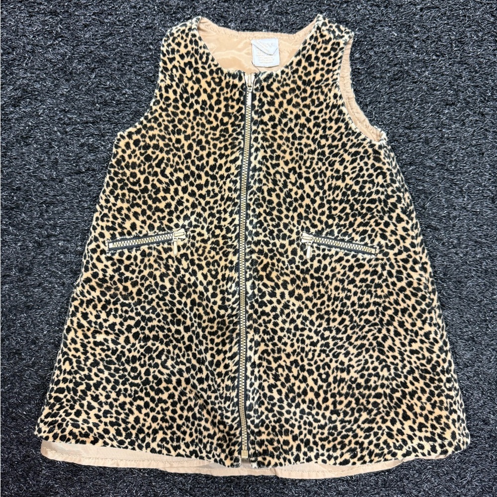 GAP Leopard Print Kids Formal Dress Rare
